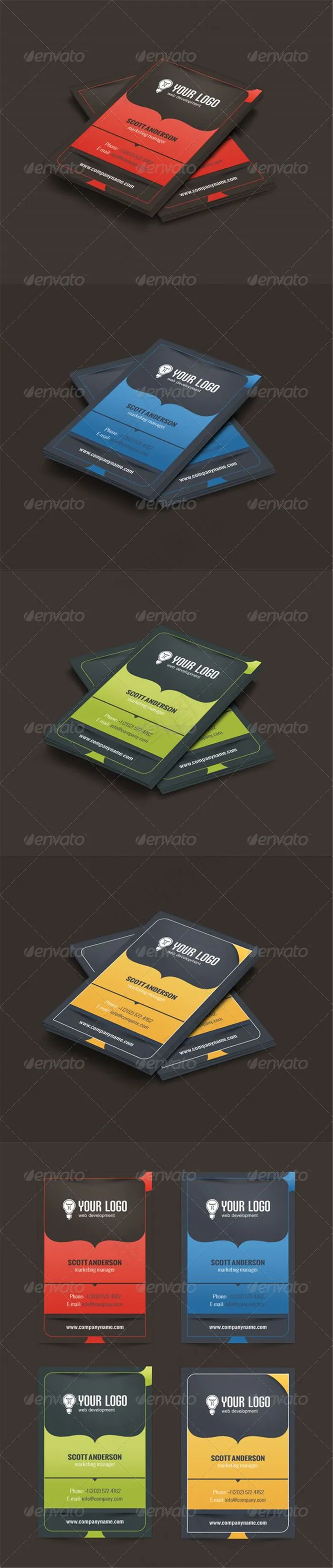 企业名片设计(685X1027(DPI:300))psd模版下载