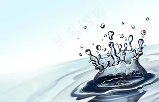 动感水花背景PSD分层素材图片