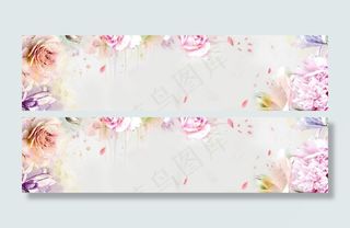 清爽花卉春天背景