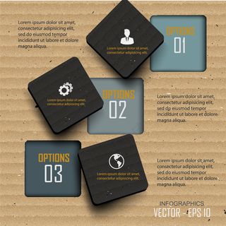 扁平化ppt商务科技信息图表素材