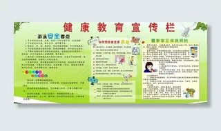 夏季健康教育宣传栏图片