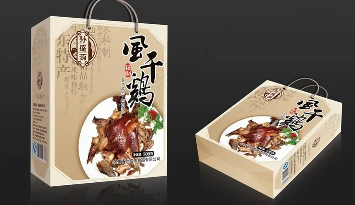 礼盒包装（展开图）图片(5551X6673(DPI:300))psd模版下载