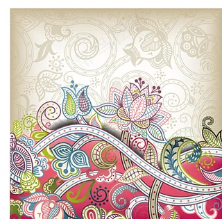 波西米亚风格矢量图案图片