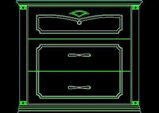 衣柜图块、床头柜CAD图块素材6