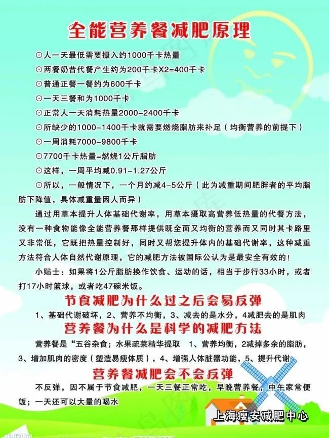 全能营养餐减肥原理psd模版下载