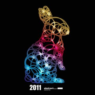 可爱的卡通兔矢量