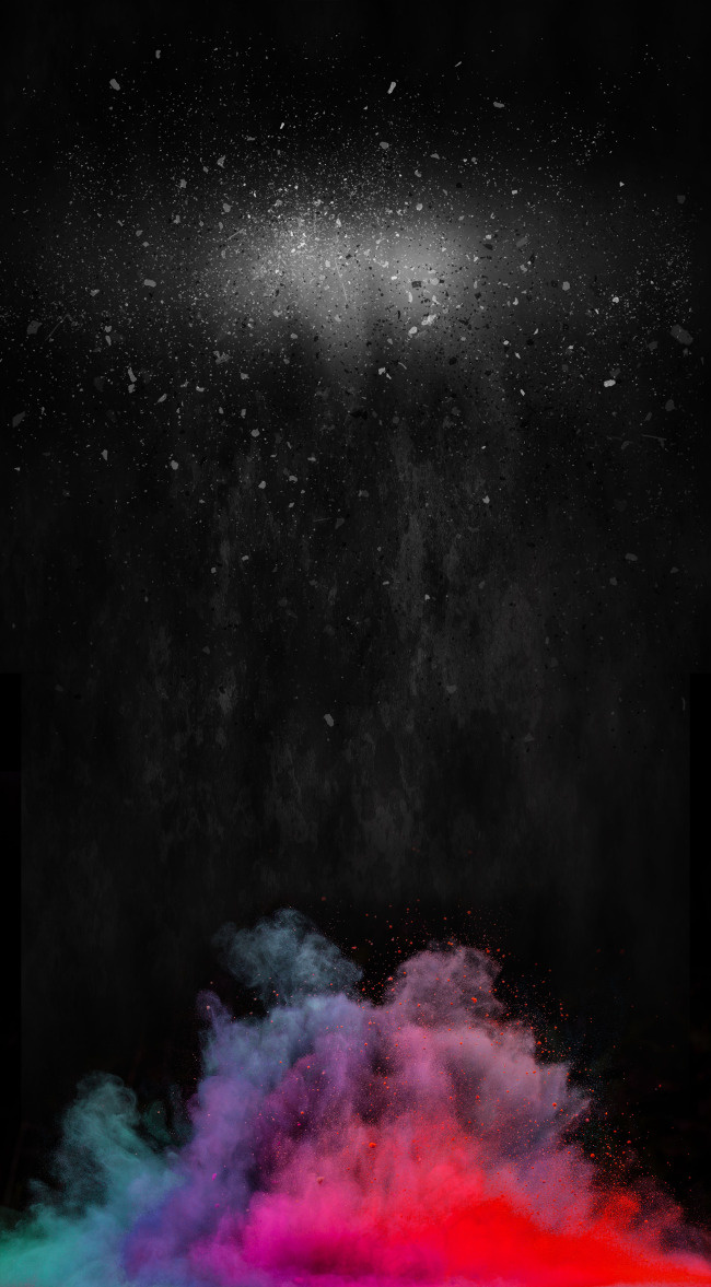 黑色泼墨粉末商业时尚大气展架背景