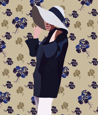 黑色女装设计图