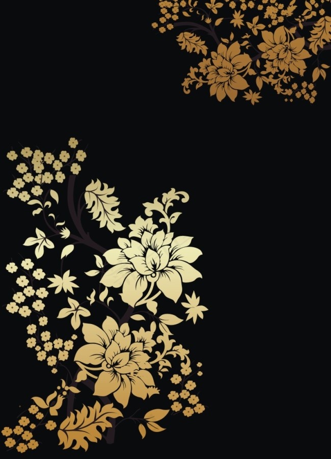 金色花边cdr矢量模版下载