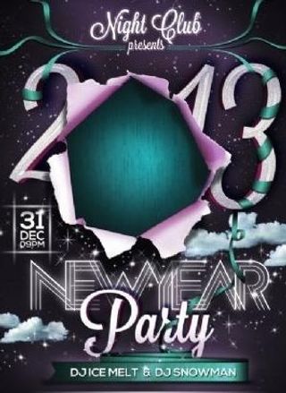 新年派对海报 下载
