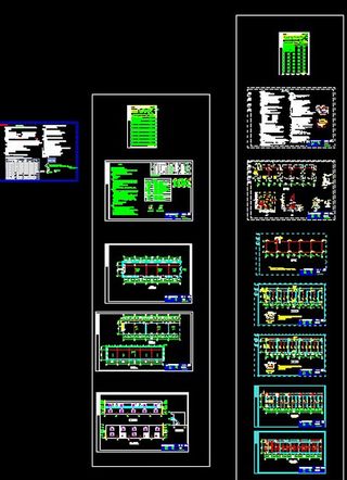某钢结构仓库施工图CAD图纸