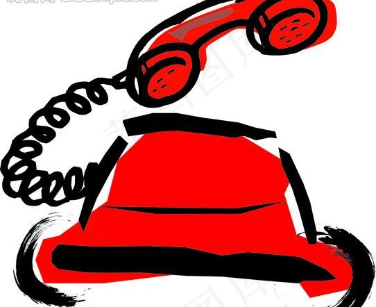 卡通汽车电话图片