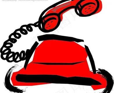 卡通汽车电话图片