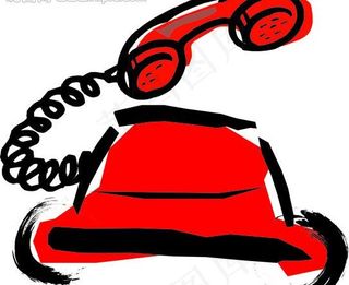 卡通汽车电话图片