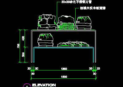 商场装修施工图纸、服装类道具cad...