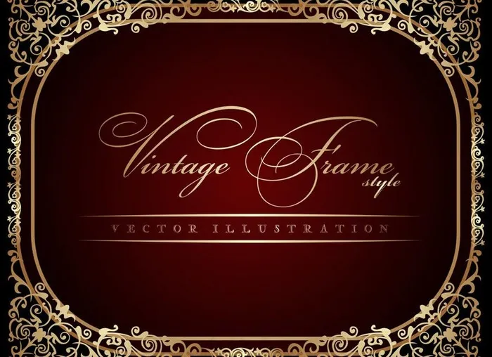 欧式花纹古典花纹花边框图片cdr矢量模版下载