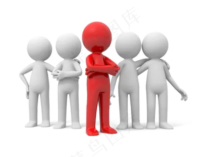 商务合作活动办公立体3D小人免扣p...