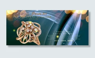 白金戒指海报设计