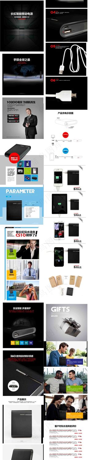 淘宝天猫移动电源详情页