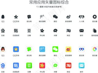 常用应用矢量图标综合