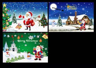 圣诞海报背景PSD分层素材