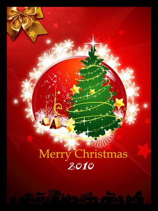 圣诞树圣诞节海报设计PSD素材