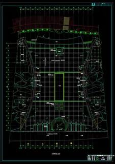 内江市大洲坝广场cad图稿