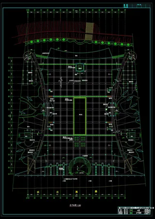 内江市大洲坝广场cad图稿