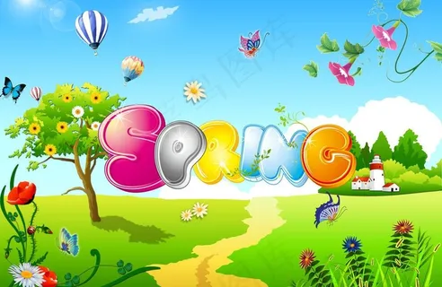 卡通春天图片
