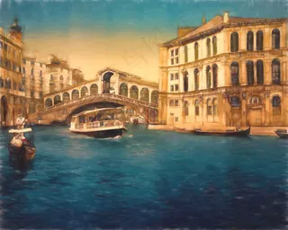 欧式风景油画装饰画9