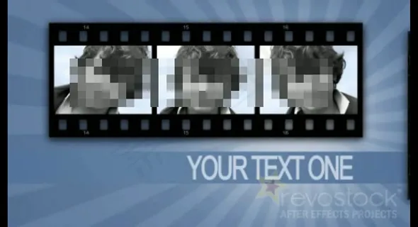 蓝色照片展示视频