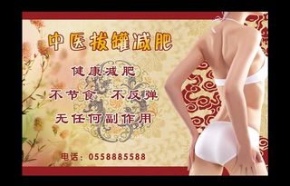 中医减肥展板图片