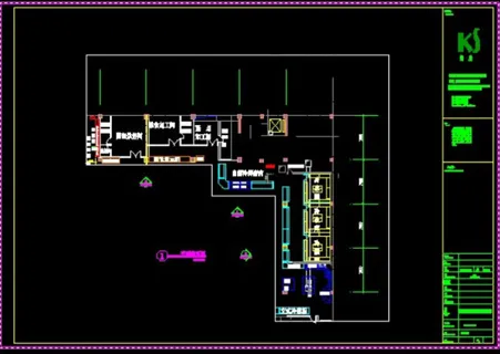 某商业广场局部平面图下载