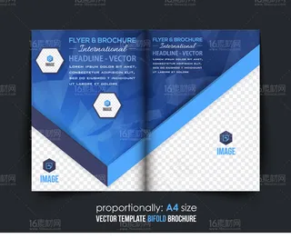 精美时尚画册单页设计矢量素材