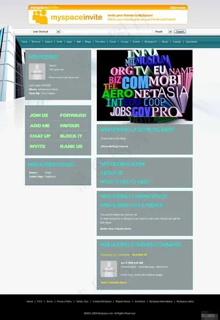 网页服务器技术日志网页模板