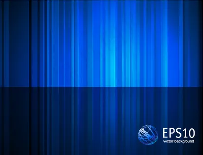 矢量炫蓝竖纹光线背景 矢量炫蓝竖纹光线背景