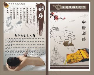 中医刮痧展板免费下载