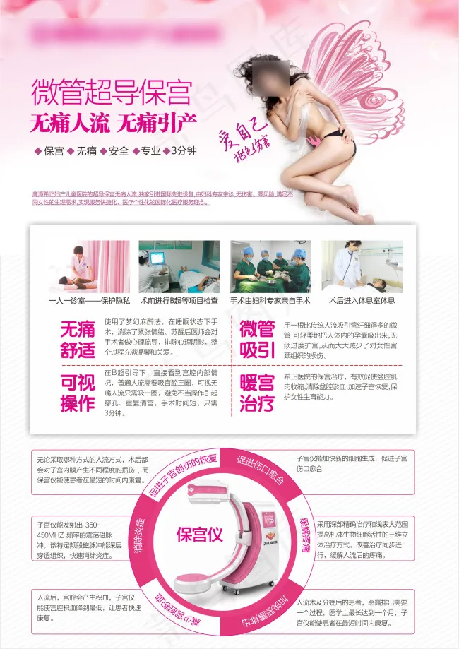 人流 无痛人流 保宫仪 超导可视无...cdr矢量模版下载