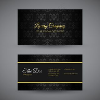 高档简洁大气商务名片矢量图