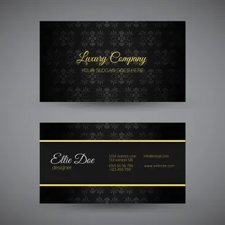 高档简洁大气商务名片矢量图