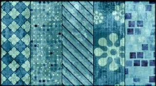 颓废蓝色调个性填充图案