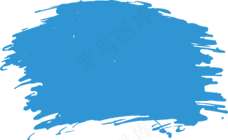 天蓝色水彩笔刷