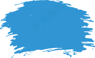 天蓝色水彩笔刷