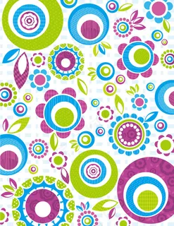 矢量素材可爱小花素雅背景