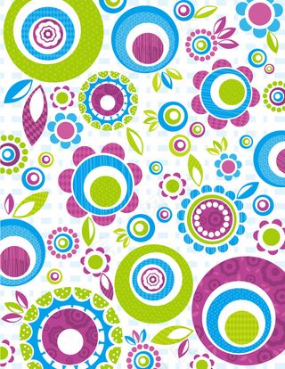 矢量素材可爱小花素雅背景