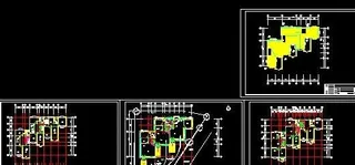 三层别墅给排水平面图