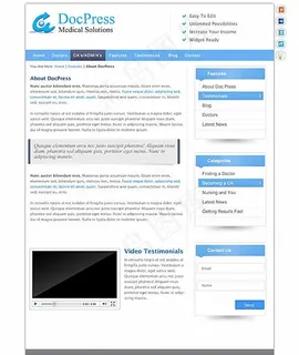 蓝色清爽网页UI界面