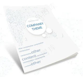 简约干净圆形画册书籍封面设计