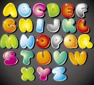 英文字母矢量素材