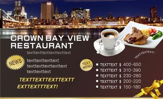 海景餐厅DM图片